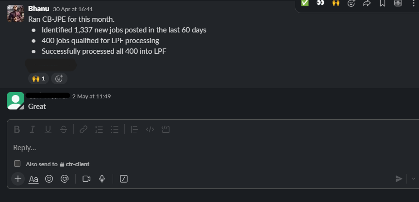 Comment left on a build walkthrough, name removed.